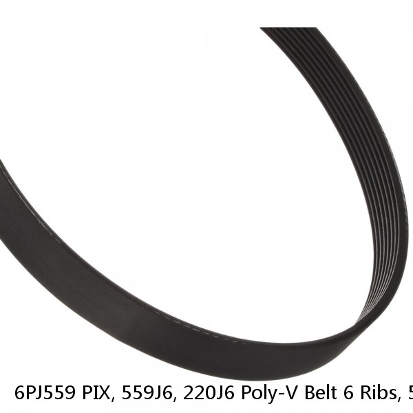 6PJ559 PIX, 559J6, 220J6 Poly-V Belt 6 Ribs, 559mm, 22" Long